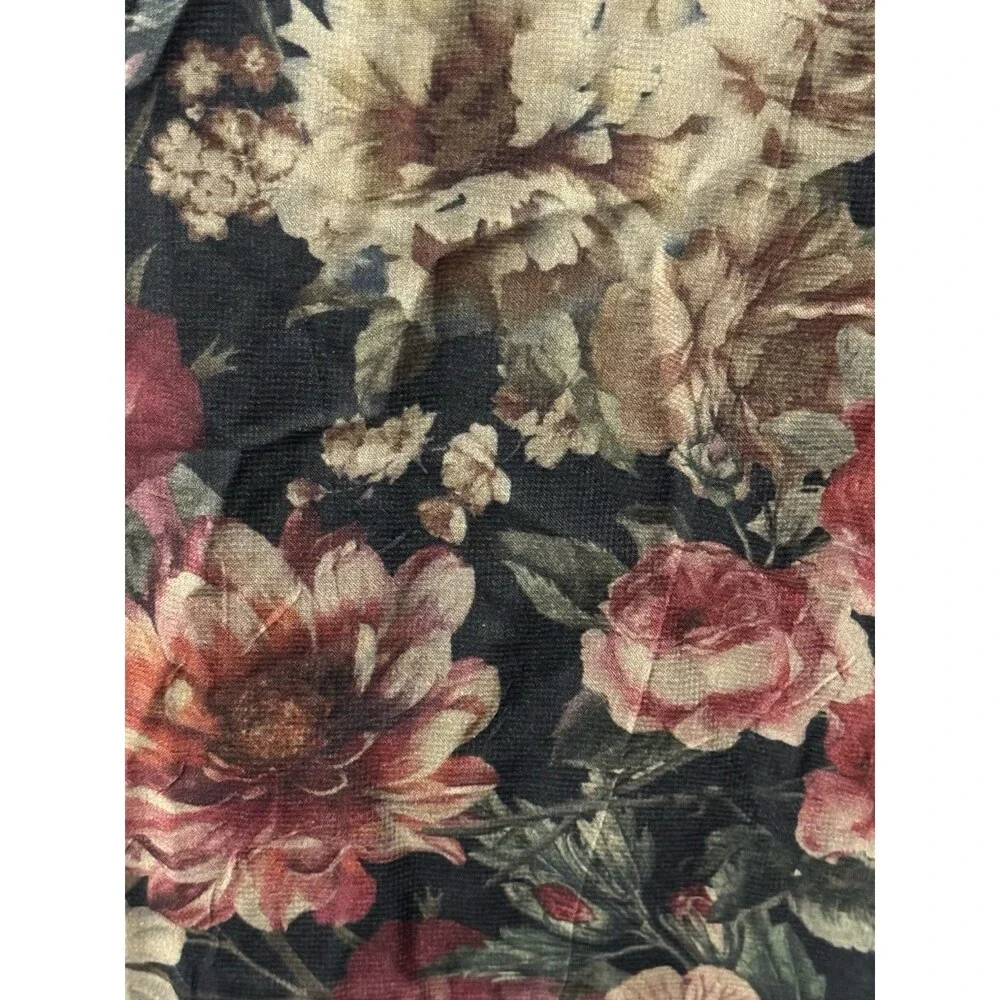 Promesa NWT Wildflower Glen Floral Velvet Trimmed Maxi Dress Size M Boho Fairy - Picture 4 of 10